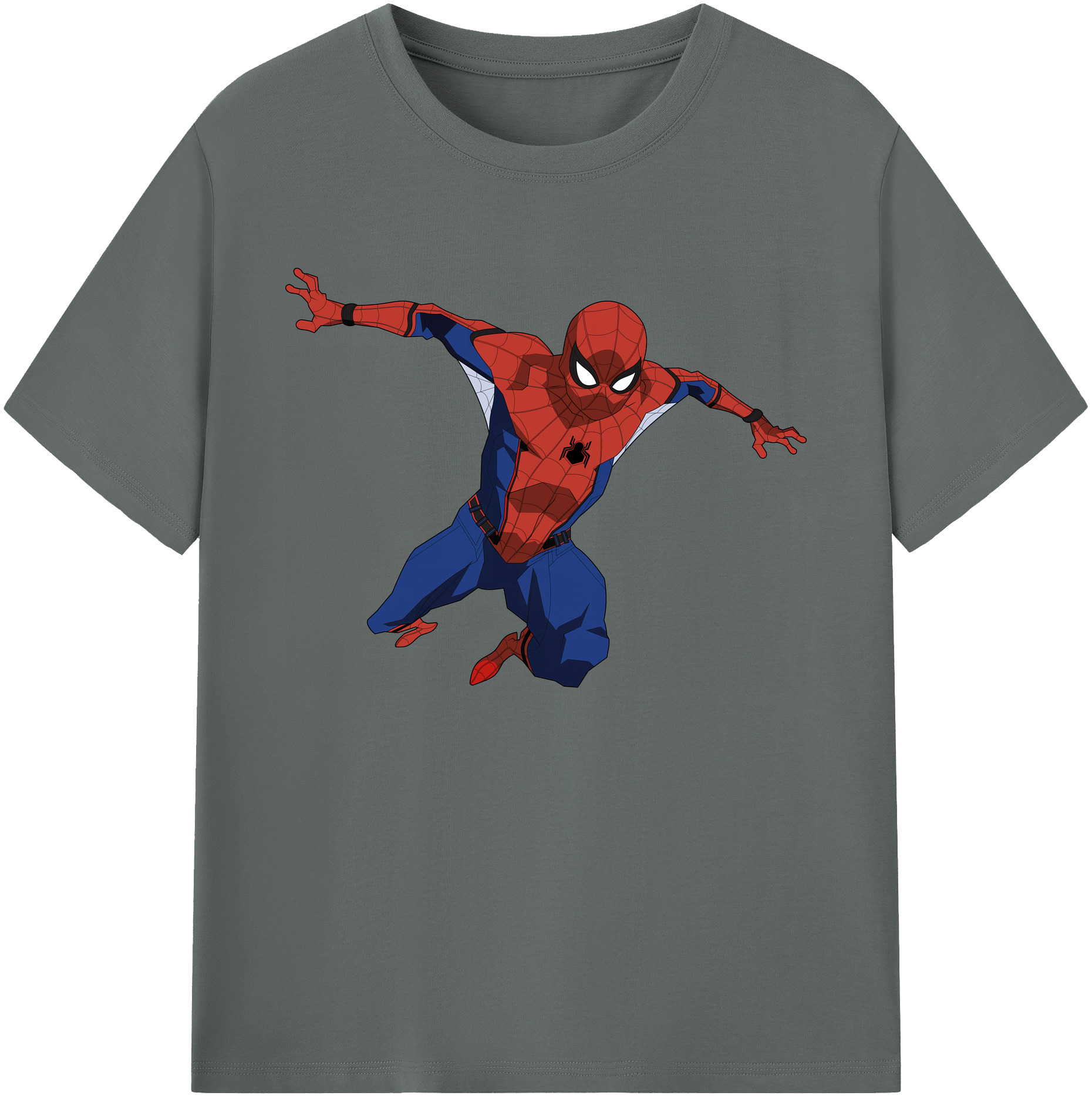 （画像用） Spider Man スパイダーマン 綿100％ メンズ半袖Tシャツ｜肌触りやわらか＆通気性